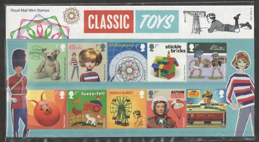 (image for) 2017 Classic Toys Royal Mail Presentation Pack 545